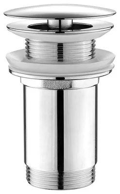 Produktbild von Aqualine Nicht verschließbare Ablaufgarnitur 5/4“, großer Stopfen, 10-50mm, Chrom