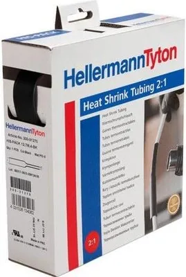 Produktbild von Hellermann Tyton 300-30240, Schrumpfschlauch, Polyolefin, Schwarz