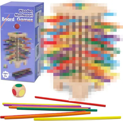 Produktbild von Montessori Spiel 42 Stücke, Holstäbchen, für Kinder 3-6 Jahre, für Kinderspiel