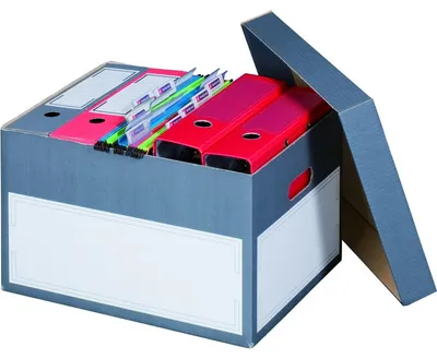 Produktbild von 10x Archivbox mit Deckel 414x331x266mm anthrazit