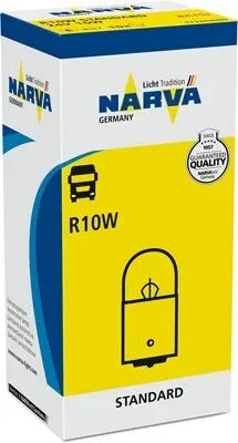 Image de 1x NARVA R10W ampoule d'éclairage de plaque d'immatriculation 24V 10W 173263000