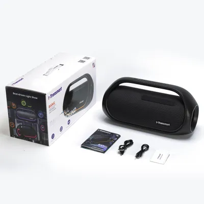 Productafbeelding van Draagbare Bluetooth-luidspreker - Feestluidspreker - 60W - Bluetooth 5.3 - IPX6 waterdicht - App-bediening - Tot 15 uur batterijduur - Zwart