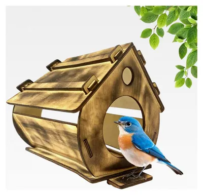 Produktbild von Vogelhäuser aus Holz – hängendes Vogelhaus für Blauvögel, Outdoor, Garten, Terrasse, Wildtiere, Vogelbeobachtung, Dekoration