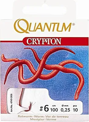 Obrázok produktu pre Quantum Crypton červený červ veľkosť 8 viazané háčiky