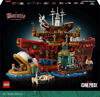 Immagine prodotto di LEGO ONE PIECE - Il ristorante galleggiante Baratie - giocattolo per adulti con interni dettagliati e 10 minifigure - inclusi Ruffy, Nami e Sanji - modellismo - regalo anime per i fan - 75640