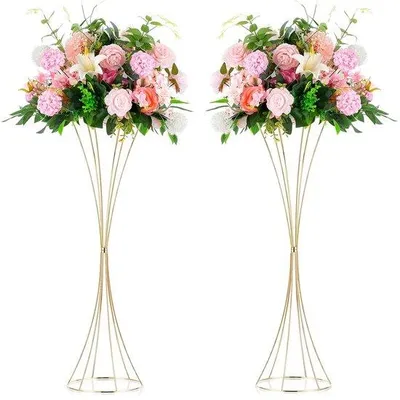 Productafbeelding van Famanu bloemenhouder set - Elegante tafeldecoratie - 79 cm - Metaal