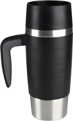 Obrázok produktu pre Izolovaný pohár 360 ml, čierny, s uchom