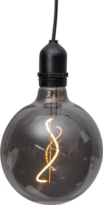 Produktbild von LED Leuchtkugel BOWL - Hängeleuchte - Filament LED - D:12,5cm - Batterie - Timer - rauchgrau - Außen