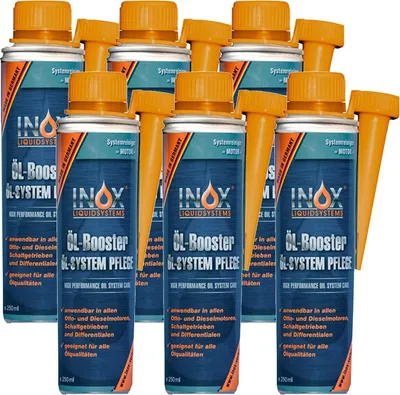 Produktbild von INOX® Öl Booster System Pflege 6x250ml Systempflege Zusatz Additiv Ölsystem