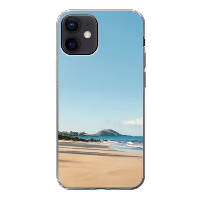 Produktbild von MuchoWow® Handyhülle Schutzhülle Hülle für iPhone 12 Strand - Sommer - Palmen Silikon Softcase Handy Hülle - Schutzhülle