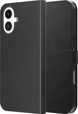 Produktbild von Geeignet für iPhone 17 Handytasche Kunstleder mit Magnetlippe und Kartenhalter Buchhülle mit Klappe - Brieftaschenhülle mit Kartenfach - Schwarz - Smartphonics