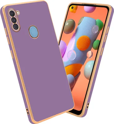 Produktbild von Cadorabo Schutzhülle für Samsung Galaxy A11 / M11 Hülle in Lila Handyhülle TPU Silikon Kameraschutz Etui Case