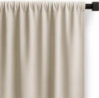 Produktbild von Gardine Kräuselband Vorhang Verdunkelnd Einfarbig 200x250 cm Hell Beige Carli