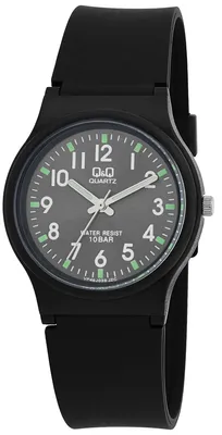 Produktbild von Q&Q Herren Armbanduhr Analog VP46J038Y Kunststoff schwarz 34 mm 10 ATM