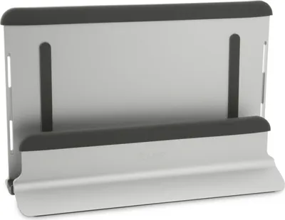 Produktbild von LMP - Laptopständer - Geeignet für 12 bis 16 Zoll Laptops - Vertikaler Laptopständer aus Aluminium - Aluminium - Silber