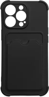 Produktbild von Card Armor Case für Samsung Galaxy A22 4G Card Wallet Silikon Armor Case Air Bag Schwarz