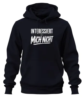 Obrázok produktu pre "Nezaujíma ma, je to vtipné," nápis na mikine s kapucňou, tmavomodrá farba, veľkosť 3XL