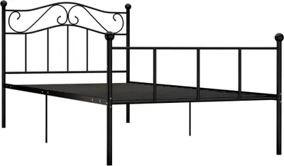 Immagine prodotto di Struttura letto in metallo nero 90×200 cm
