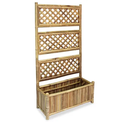 Obrázek produktu pro vidaXL Zvýšený záhon s mřížkou z bambusu 70 cm