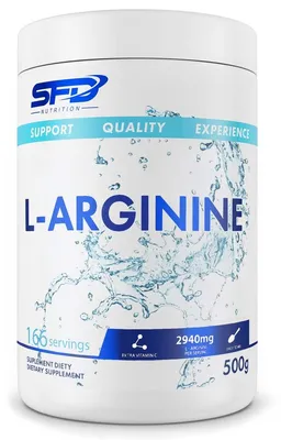 Produktbild von SFD Nutrition L-Arginin Pulver 500 g – 166 Portionen mit Vitamin C