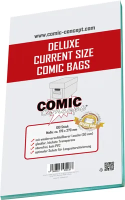 Immagine prodotto di Comic Concept Deluxe Comic Bags Current (100 ct.)