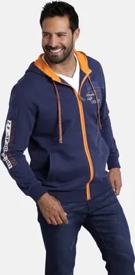 Produktbild von Jan Vanderstorm Sweatjacke RODERICH Herren 2880 dunkelblau 64/66