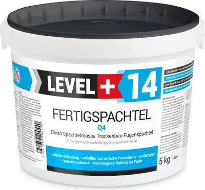 Produktbild von Spachtelmasse Fertigspachtel 5Kg Glättspachtel Gipsspachtel Polymerbasis Gebrauchsfertig Für Trockenbau RM14
