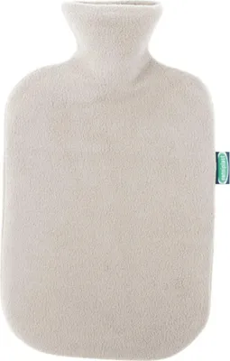 Produktbild von Sensiplast Wärmeflasche mit Bezug Gummi Wärmekissen Wärme Flasche 2L Beige