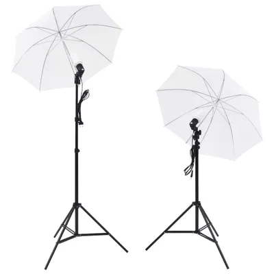 Zdjęcie produktu dla vidaXL Zestaw do studia fotograficznego z lampami, parasolami, tłem, reflektorem