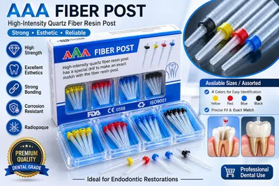 Produktbild von 1 Box Dental Fiber Post Set – 20 Stück Fiber Posts & 4 Bohrer