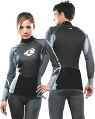 Image de Lavacore Extreme, t-shirt thermique à manches longues, noir/gris, taille M. Noir/gris, taille M