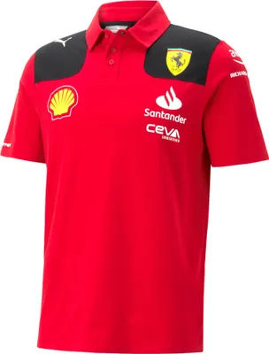 Produktbild von PUMA - Scuderia Ferrari - Herren Team Poloshirt - 100 % Baumwolle - Formel 1 - Modell 2023 | Größe: M