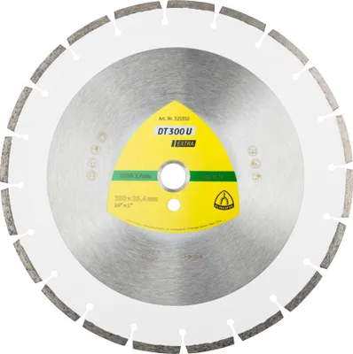 Produktbild von Klingspor DT 300 U Diamanttrennscheiben, 300 x 2,8 x 30 mm 17 Segmente 50,1 x 2,8 x 7 mm, Standardverzahnung