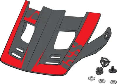 Produktbild von IXS Sports Division iXS Visor + Pins Xact Evo XS red - Ersatzvisier für Xact ....