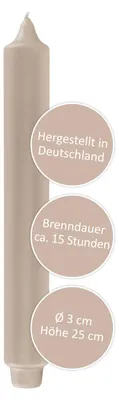 Produktbild von Fink Stabkerze metallic stein