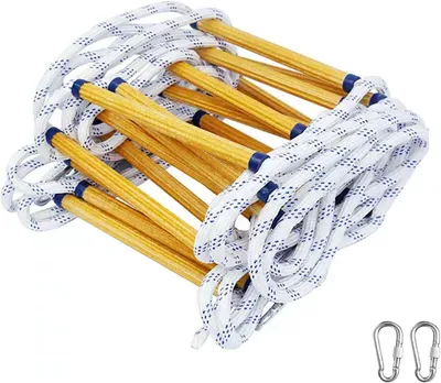 Produktbild von Rettungsleiter 8 m, feuerhemmend, 2 Haken, 120 kg, für Notausstieg