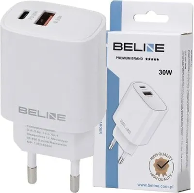 Image de Beline Charger 30W USB-C + USB-A, white