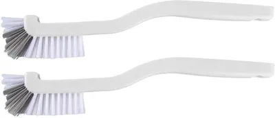 Image de Deux brosses pour verres, brosse de nettoyage courbée, brosse pour évier destinée aux tasses, pince à verres, brosse