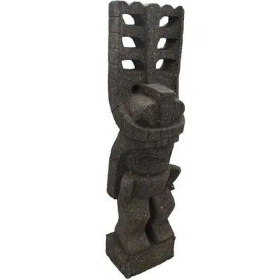 Image de Stonox Tiki Figurine Bihar Pierre naturelle résistante au gel 21 x 30 x 120 cm