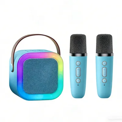 Produktbild von Minicee Karaoke Set Kinder mit Bluetooth Lautsprecher & Mikrofon Blau