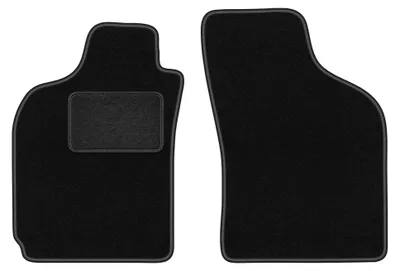 Productafbeelding van Velours voormatten voor Fiat Palio 1996-2004 (sedan) – 2-delig, zwart, op maat – Wielganizator LUX