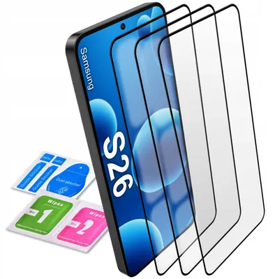 Productafbeelding van 3x Volledig scherm beschermglas voor Samsung S26 – 5D-glas