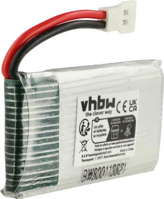 Produktbild von vhbw Akku kompatibel mit Koome K300C Quadrocopter Drohne Multicopter Quadrocopter (600 mAh, 3,7 V, Li-Ion)