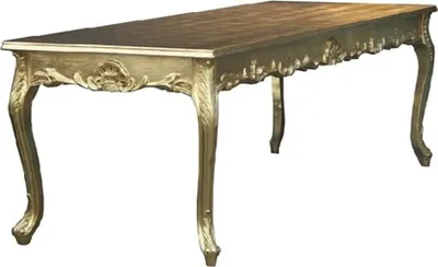 Produktbild von Casa Padrino Barock Esstisch Gold 160cm - Esszimmer Tisch Möbel Speisetisch B!