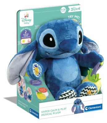 Image de Peluche musicale Stitch pour bébé Disney, joue des comptines