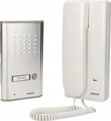 Image de Orno | Interphone 1-familial - Modèle OR-DOM-SL-923 - Blanc - Installation facile - Son intercom