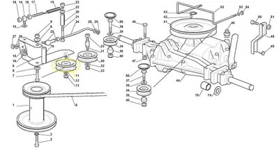 Produktbild von Spannrolle für Stiga 72, 92, 98, SD98, 108, 1256015540