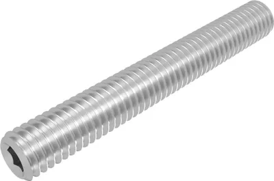 Produktbild von SECCARO Gewindestift mit Kegelkuppe M6 x 45 mm, Edelstahl V2A VA A2, DIN 913 / ISO 4026, Innensechskant, 20 Stück