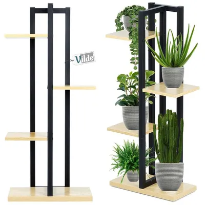 Productafbeelding van Bloemenstandaard met 4 Etages - Industrieel Design