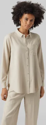 Produktbild von Vero Moda Damenhemd mit Leinen, MYSMILO